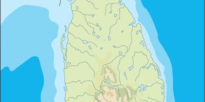 Šri Lanka vektorska karta