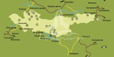 Karta Синхараджа Šri Lanka