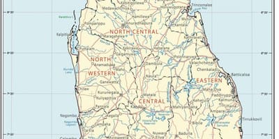 Korijen Šri Lanka kartica