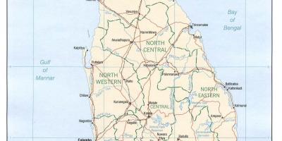 Šri Lanka GPS kartu online