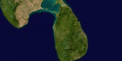 Online satelitska karta Šri Lanke